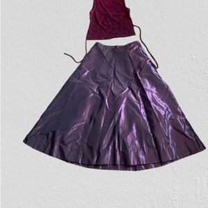 Y2K Two-Piece Purple Prom Dress